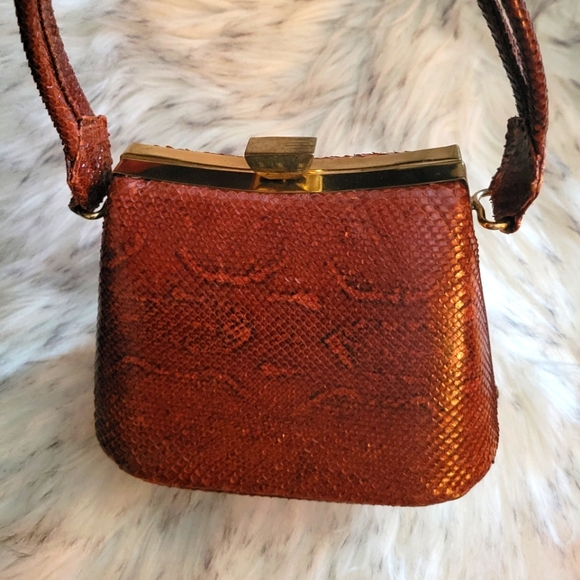 1940's Snakeskin Purse - Picture 1 of 12